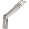 Ekena Millwork Embrey Steel Bracket, Stainless Steel 2"W x 12"D x 5 1/4"H BKTM02X12X05EBSS - alternate 1